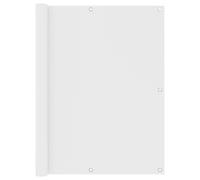Paravent de balcon vidaXL, blanc, 120 x 600 cm, tissu Oxford