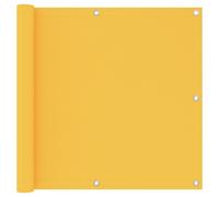 Paravent de balcon vidaXL jaune 90 x 400 cm en tissu Oxford