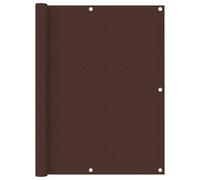 Paravent de balcon vidaXL, marron, 120 x 400 cm, tissu Oxford