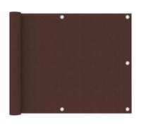 Paravent de balcon vidaXL marron 75 x 500 cm en tissu Oxford