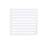 Paravent de clôture d'extérieur en bois facile à installer - Support décoratif autoportant pour plantes pour jardin et terrasse - 100 x 100 cm - Blanc - Parfait pour l'intimité et la décoration
