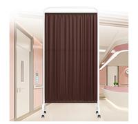 Paravent De Confidentialité Médical, Paravent De Confidentialité Pliable Avec Roues De Frein À 360 °, Écrans De Protection À 1 À 5 Panneaux Séparateur De Pièce For Bureau/hall/clinique/restaurant(Brow