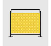Paravent de confidentialité transparent - Séparateur commercial pour une visualisation extérieure - Résistant aux intempéries - Installation facile - Idéal pour les événements et les rassemblements.