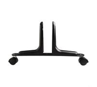 Paravent de séparation de pièce en alliage d'aluminium épais avec pieds mobiles pour chambre à coucher, salle de bain, bureau (noir)