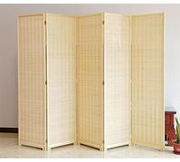 Paravent de séparation de pièce en bambou ultra haut de 180 cm - Séparateur de pièce rétractable pour changer de vêtements, balcon, garage - Séparateur d'espace de style japonais/chinois