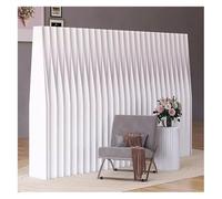 Paravent de séparation de pièce en papier imperméable, pliable et portable, hauteur 160-240 cm, idéal pour la décoration de votre bureau ou de votre maison. Couleur : blanc (300 x 240 x 36 cm).