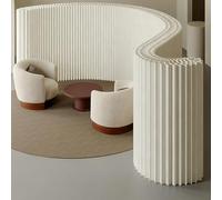 Paravent de séparation de pièce pliable - Cloison d'intimité en papier portable pour la maison, séparateur mural décoratif réglable pour séparation de pièces, 157 L x 79 H