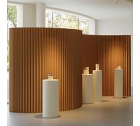 Paravent de séparation de pièce pliable en papier kraft léger et autonome pour la maison, le bureau, la chambre à coucher, le salon, le studio - Solution d'intimité de 1,8 m x 3 m