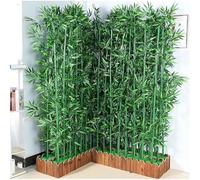 Paravent de séparation d'extérieur, plantes artificielles de 99,8 à 179,8 cm, cloison d'intimité pour jardin, terrasse, 1,5 m de hauteur, base de 90 cm, décoration résidentielle élégante