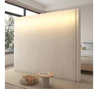 Paravent de séparation d'intérieur pliable avec LED, séparateur de pièce décoratif moderne pour dortoir, studio, bureau, intimité