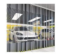 Paravent de séparation industriel imperméable pour tente extérieure avec œillets, panneau transparent coupe-vent pour auvent personnalisable (couleur : gris taille latérale : 2,4 x 2,2 m)