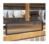Paravent de séparation pour bureau, espaces de travail, restaurants et hôtels, 1,2 m x 30 cm, noir