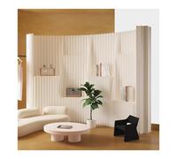 Paravent de séparation rétractable en Papier - 1,8 x 5 m - Écran de confidentialité autoportant pour la Maison, Le Studio ou Le Bureau - Cloison intérieure Pliable, Blanc - Idéal pour sépare