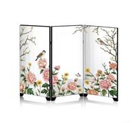 Paravent de table de style chinois pliable en acrylique - Séparateur de pièce - Support décoratif oriental - Petit panneau de séparation de bureau - Décoration d'intérieur asiatique moderne (E)