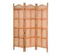 Paravent Deko Boho Vintage Rond En Bois Marrakesch Oriental 180cm Brun