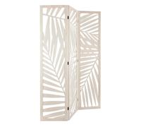 Atmosphera – Paravent Feuille – Bois blanc – H170 cm