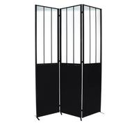 Atmosphera Paravent pliable en métal et verre