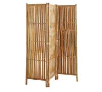 Paravent d'intérieur à 3 panneaux en bambou naturel 139 x 160 cm