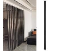 Paravent d'intimité en bois massif noir - Cloison de séparation du sol au plafond, 2,3 m de haut, idéal pour le salon, le bureau ou la séparation de la maison, disponible en plusieurs hauteurs (1