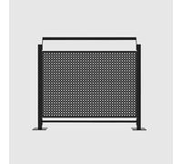 Paravent d'intimité extérieur transparent - Paroi de séparation commerciale pour observations extérieures - Séparateur résistant aux intempéries pour événements, terrasses et cafés