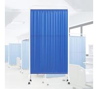 Paravent d'intimité médical roulant avec roulettes, séparateur de pièce pliable, 1,8 m de haut, clôture temporaire pour clinique/patient/salles d'examen
