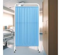 Paravent d'intimité médical roulant avec roulettes, séparateur de pièce pliable, 1,8 m de haut, clôture temporaire pour clinique/patient/salles d'examen