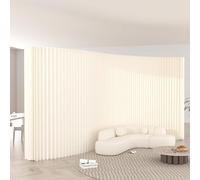 Paravent d'intimité pliable moderne pour intérieur - Cloison de séparation autonome pour bureau à domicile - Pas de montage nécessaire - 6 x 1,8 m