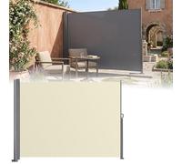 Paravent d'intimité rétractable, résistant aux UV, imperméable, pliable, pour ombrage extérieur, jardin, terrasse, balcon, jardin, 200 x 500 cm