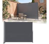 Paravent d'intimité rétractable, résistant aux UV, imperméable, pliable, pour ombrage extérieur, jardin, terrasse, balcon, jardin, 200 x 500 cm