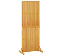 Paravent en acacia massif marron 79,5 x 50 x 200 cm - Écran de confidentialité pliant