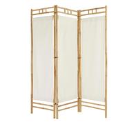 Atmosphera Paravent Kalel bambou blanc 170 x 135,5 x 3 cm