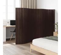 Paravent en bambou marron foncé - 600 cm de largeur x 165 cm de hauteur - Autoportant - Pliable - Paravent brise-vue pour chambre à coucher, salon, bureau - Opaque et polyvalent