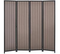 Paravent en bois HOMCOM 4 panneaux 180 x 180 cm séparateur de pièce closion de séparation pliable pour chambre à coucher