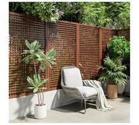 Paravent En Bois - Panneau Décoratif À Treillage Pour Jardin, Brise-vue Pour Terrasse Et Balcon, Séparateur Autoportant, Mur D'intimité Pour Pergola Et Cour(60x150CM/23.6x59")