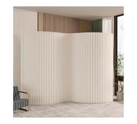 Paravent En Papier, Cloison De Séparation Portable Et Pliable, Écran De Confidentialité, Longueur 2-6 M / Hauteur 1,6-2,4 M, Léger Et Autoportant, Pour Bureau, Blanc - 6 X 1,8 M / 19,69 X 5,9 Pi,Whit