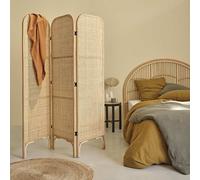 Paravent en rotin et cannage