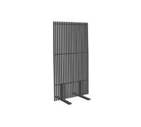 IDMarket - Paravent extérieur ajouré Claustra décoratif 80 x 150 cm persiennes Verticales métal Gris Anthracite