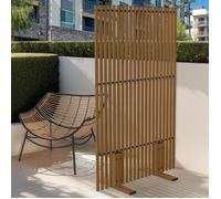 Paravent extérieur ajouré claustra décoratif extérieur 80 x 150 cm effet bois