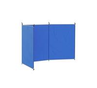 Paravent extérieur camping - paravent plage pliable - sac de transport inclus - acier polyester bleu