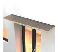 Paravent extérieur résistant aux intempéries - Sans perçage - 45 x 100 cm - Brise-vue latéral gris pour protection solaire - Pour terrasse, balcon, terrasse