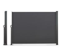 IDMARKET Paravent extérieur rétractable 160 x 300 CM gris anthracite store latéral