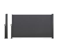 Paravent extérieur rétractable 160 x 500 CM gris anthracite store latéral