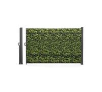 Paravent extérieur rétractable 180 x 400 cm imprimé feuillage store latéral