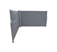 Alizé - Paravent extérieur rétractable avec angle chassis en aluminium Grey Gris G