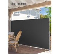 Paravent extérieur rétractable - SONGMICS - GSA160TG - Gris Anthracite - 160 x 300 cm - 220 g/m²