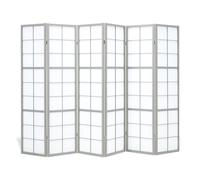 Paravent gris shoji 6 panneau