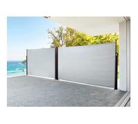 Paravent - HESPÉRIDE - NAPA - 6 x 1.80 m - Aluminium traité - Rétractable et ajustable