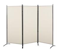 Paravent HOMCOM Polyester 253x50x182cm Beige