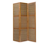 Homestyle4u Paravent Séparateur Intérieur 3 panneaux Cloison en bambou