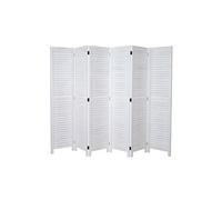 Paravent MENDLER HWC-C30, paroi de séparation, 170x243cm blanc shabby Blanc G